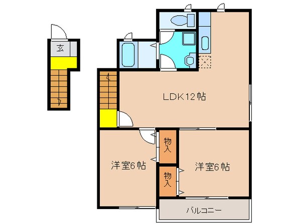 フォレストヴィラⅡの物件間取画像